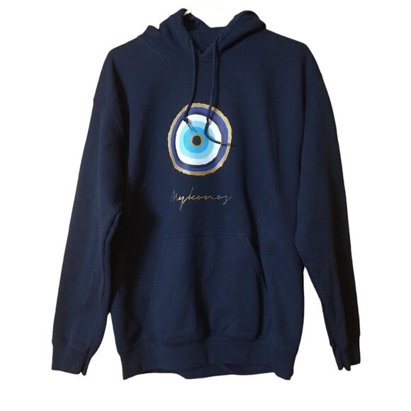 Tops - Mykonos Size Large? Blue Hooded Sweatshirt READ